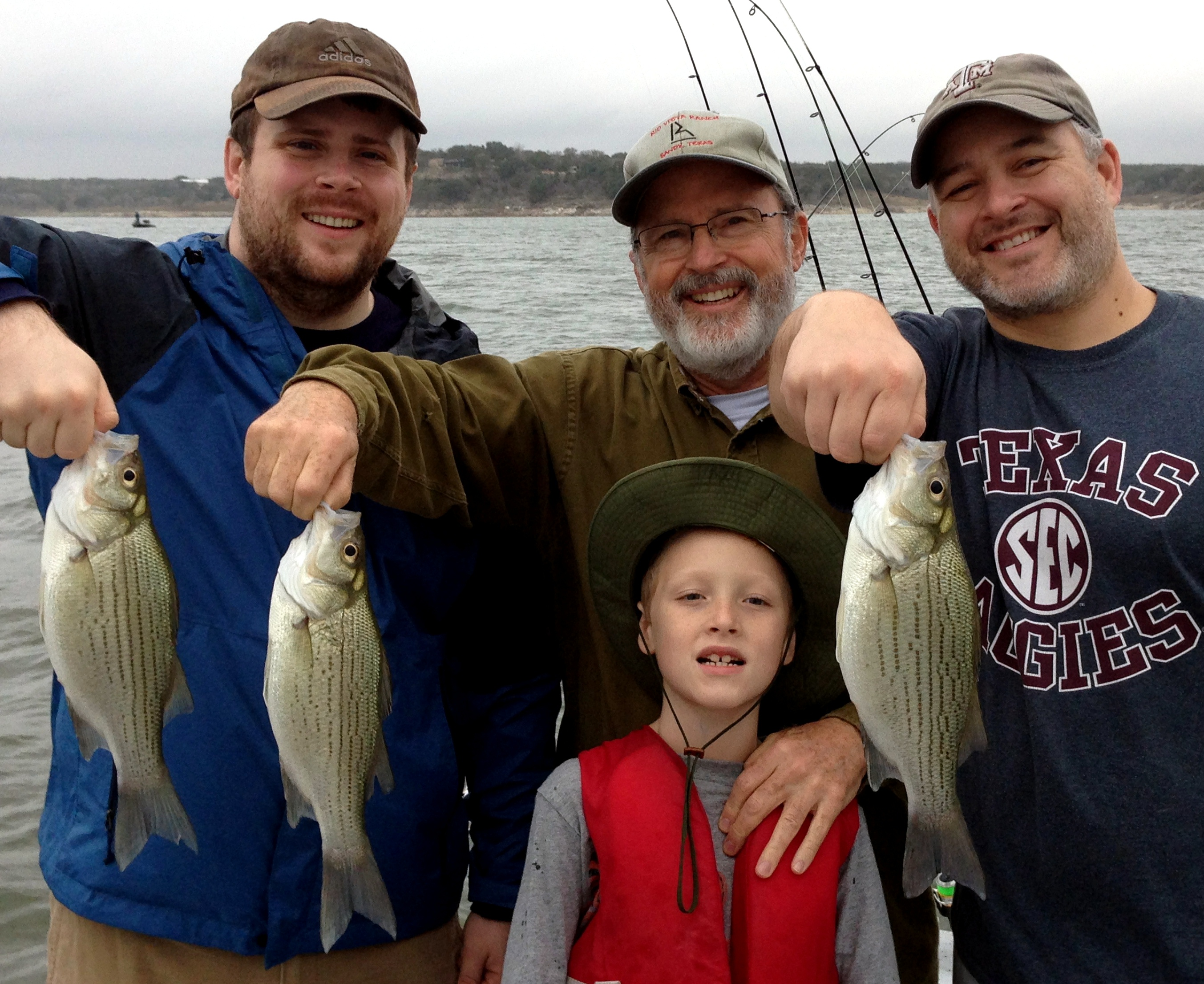 3 Generations 104 Fish, Belton Lake Fishing Report